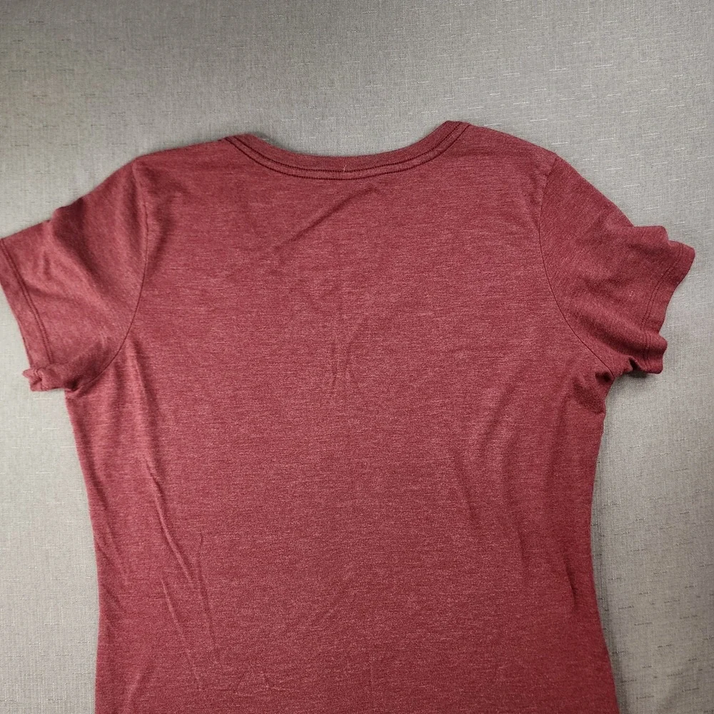 Nike Florida State Seminoles FSU V Neck T Shirt Burgundy Gold Noles XL Slim Fit